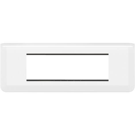 Legrand - Plaque Mosaic avec support pour 6 modules montage horizontal - Blanc