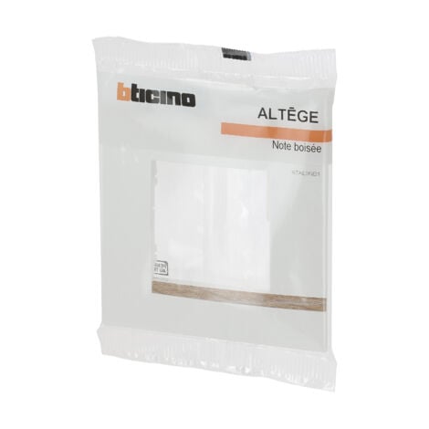 Bticino BTAL9TS3 | Plaque Altège Déco 3 Postes Terre De Sienne   Marron Avec Liseré Effet Cuivre