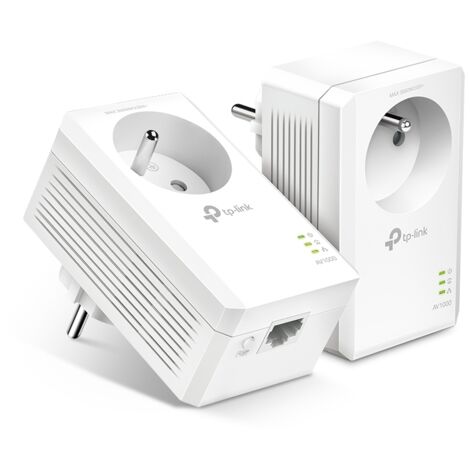 Kit CPL AV1000 Gigabit avec prise gigogne (FR) - TL-PA7019P KIT - TP-LINK