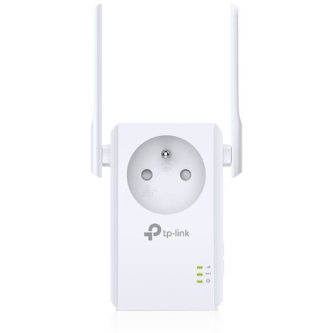 Tp-Link – Répéteur WiFi 300 Mbps avec prise gigogne – Antennes externes pour signal puissant – Port Ethernet pour connexion stable