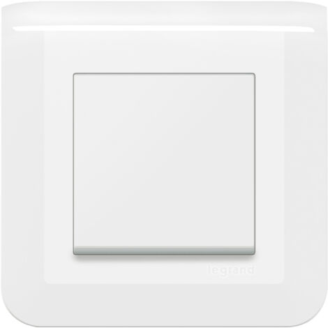Legrand – Interrupteur va-et-vient Mosaic 10A à griffes complet avec plaque blanche – Installation rapide sans outil – Compatible tous supports (1/10)