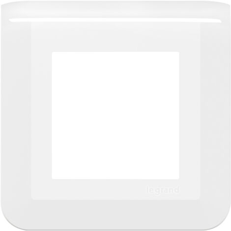 Legrand – Plaque de finition Mosaic 2 modules blanc – Compatible supports Batibox – Finition brillante RAL9003 – 200942