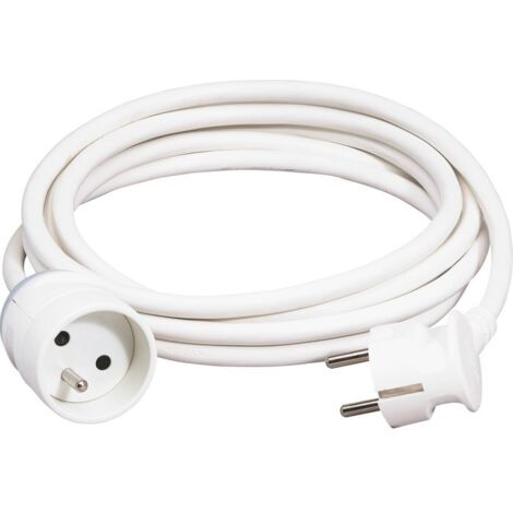 Legrand - Rallonge domestique 2P+T avec éclips de protection longueur 10m - Blanc