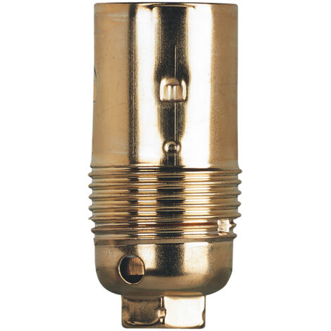 Legrand – Douille E14 en acier laitonné – Puissance 100W – Tension 230V – Fixation Ø10mm pour luminaires – Résistance à l'usure et corrosion