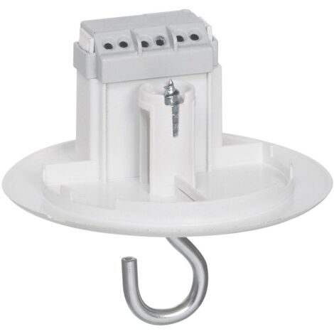 Legrand – Couvercle de remplacement avec prise luminaire Batibox plaque de plâtre – Protection IPX4 – Bornes automatiques 2 entrées 1,5 mm² – Finition extra plate