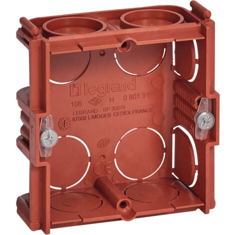 Legrand - Boîte à encastrer carrée Batibox maçonnerie - 1 poste profondeur 30mm