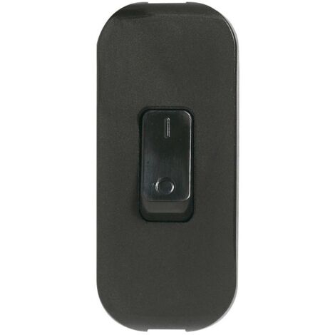 Legrand – Interrupteur à bascule noir mate pour lampe – Mécanisme bipolaire – Installation rapide avec serre-câbles à vis – 460W sous 230V (1/4)