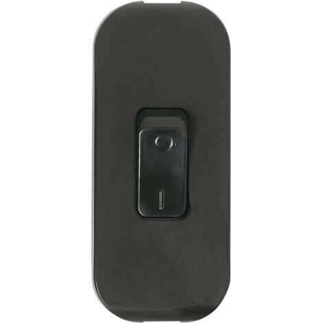 Legrand – Interrupteur à bascule bipolaire pour lampe – Couleur noire – Installation sécurisée avec système à vis – Compatible 2x0,75mm²
