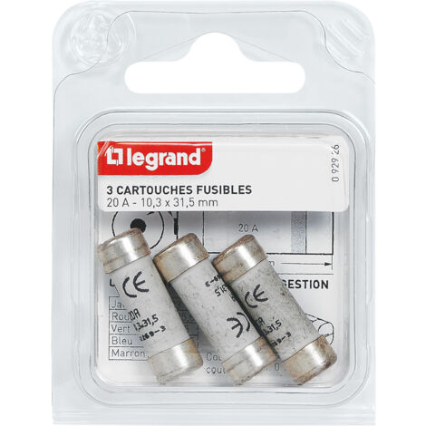 Legrand Modèle Cartouche domestique à voyant 20 A pack de 3 (1/3)