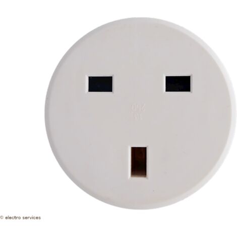 Legrand – Adaptateur de voyage 2P+T 16A – Fiche standard britannique vers prise française – Sortie 3000W avec éclips de protection
