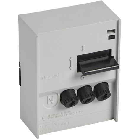 Legrand - Combiné Pac à cartouches Pac saillie 20A 3P+N - Gris clair