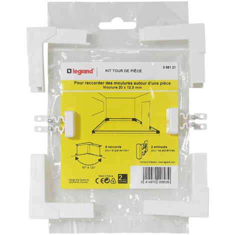 Legrand - Kit tour de pièce - Pour moulure section 20x12,5mm