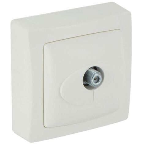 Legrand - Prise TV pour satellite pour moulure Appareillage Saillie - Blanc (1/2)