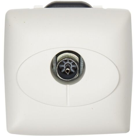 Legrand - Prise TV pour TNT et câble pour moulure Appareillage Saillie - Blanc (1/3)