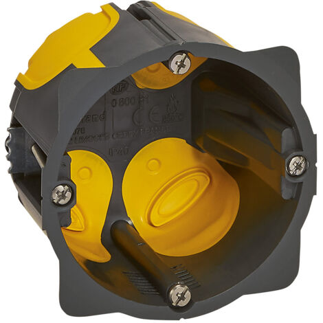 Legrand - Boîte d'encastrement 1 poste Écobatibox - Profondeur 50mm