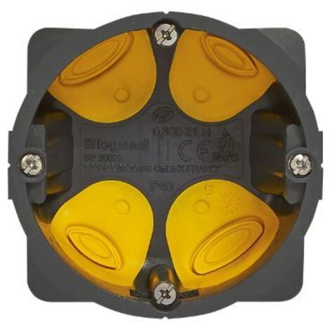 Legrand - Boîte d'encastrement 1 poste Écobatibox - Profondeur 40mm