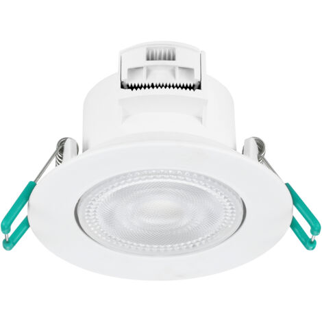 Sylvania – Spot encastré LED blanc 4000K IP65 – 500 lumens – Angle de faisceau 38° – Corps en polycarbonate pour environnements humides