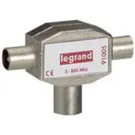 Répartiteur TV blindé 1 entrée femelle 2 sorties mâles Ø9.52mm (1/3)