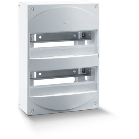 ABB – Coffret électrique nu 2 rangées 26 modules – Indice de protection IP30 – Fixation murale sans outil – Traitement anti-trace