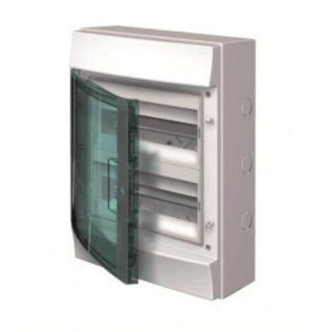 ABB – Coffret électrique nu 2 rangées 12 modules – IP65 pour environnements extérieurs – Résistance aux chocs IK10 – Facilité d'installation