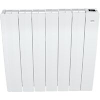 Radiateur à inertie fluide 1000W – Connecté avec régulation PID – Surface de chauffe 9 à 10m² – Fixation murale rapide