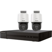 Hikvision – Kit de vidéosurveillance filaire PoE avec NVR et 2 caméras motorisées IP 2 MP – Vision nocturne jusqu’à 30m – Enregistrement 8 MP