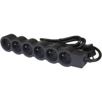 MULTIPRISE FB 6X2P+T STANDARD 3M 1.5MM2 NOIR LEGRAND 049495