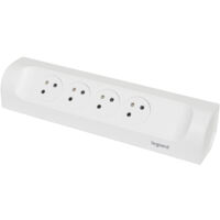 Legrand - Rallonge d'angle 4x2P+T Surface à câbler - Blanc