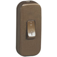 Legrand – Interrupteur à bascule bipolaire pour lampe – Couleur vieil or – Installation sécurisée avec système à vis – Pour câbles 2x0,75mm²