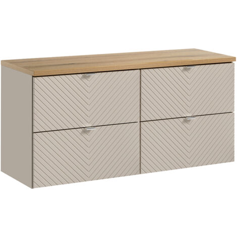 Mueble bajo lavabo 120cm encimera Manoa Cachemira y madera (1/5)