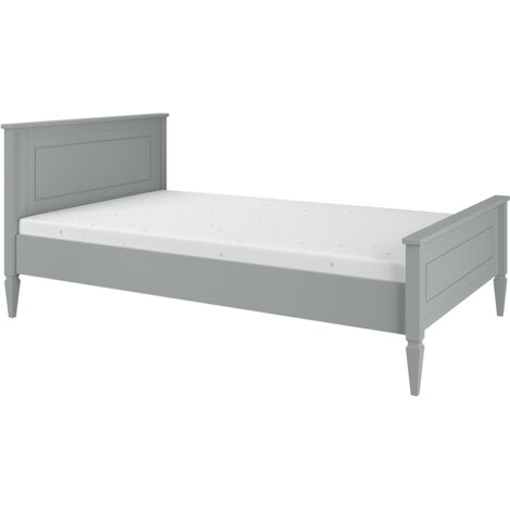 Lit 120x200 sommier inclus Bellamy Ines Gris (1/3)