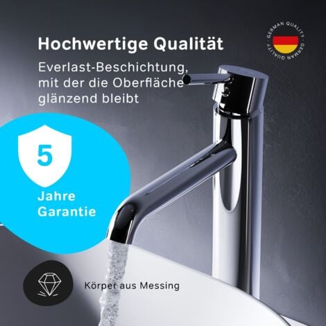 AM.PM Wasserhahn Bad Chrom Waschtischarmatur Bad Armatur Mischbatterie Waschbeckenarmatur Einhebelmischer Badezimmer