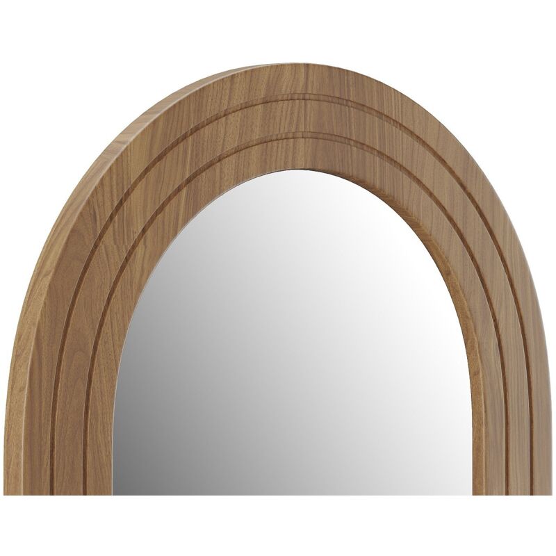 MIROIR EN ROTIN TISSÉ ARRONDI BOIS : Encadrement MIROIR EN ROTIN TISSÉ ARRONDI BOIS : Encadrement