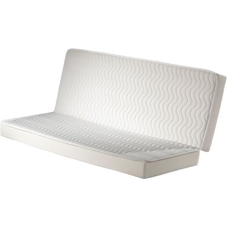 Vente-Unique – Matelas mousse clic-clac 130 x 190 cm – Épaisseur 16 cm – Densité 25 kg/m³ – Soutien ferme – 2 places