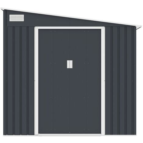 Abri De Jardin Métal En Acier Galvanisé Vert Sauge - 1,39 M² - BIRON