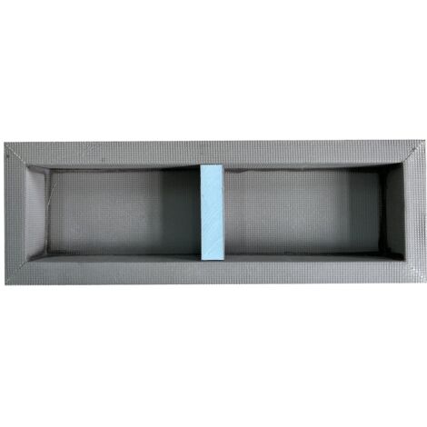Vente-Unique – Niche de douche à encastrer prête à carreler – 31 x 91 cm – Polystyrène renforcé – Résistante à l'eau et anti-moisissure – 1 étagère