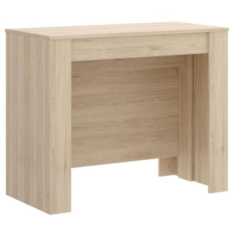 Console table extensible 10 couverts - 4 rallonges - Naturel clair - ONEGA