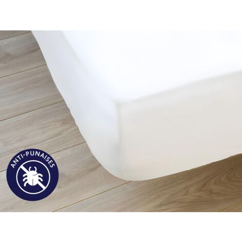 DODO - Protège-Matelas Absorbant Molleton Coton 140x190 cm - pour Lit 2 Personnes - Drap Housse, Anti-Rétrécissement - Double Face en 100% Coton - Lavable en Machine à 95°C