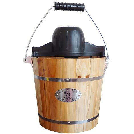 Vente-Unique – Sorbetière électrique 3.5 L en aluminium – Moteur électrique – Capacité 3.5 L – Pour glaces maison
