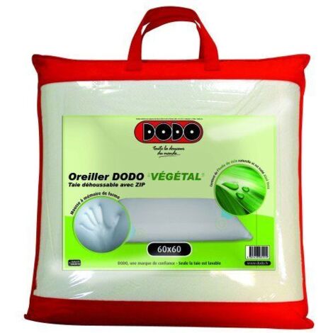 Dodo – Oreiller ergonomique à mémoire de forme 60x60 cm – Mousse à mémoire de forme – Accueil enveloppant – Éco-responsable et fabriqué en France (1/5)