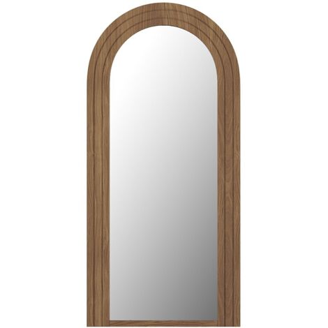 Miroir Numéroté En Chêne Forme Arche - Style Années 70-90 - Occasion En Bon état
