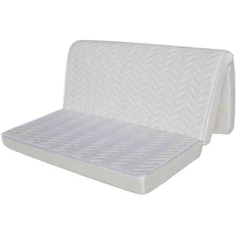 Vente-Unique – Matelas BZ 140 x 190 cm mousse ferme ép.12 cm – Confort tonique – Garnissage fibres polyester – Compressé/roulé