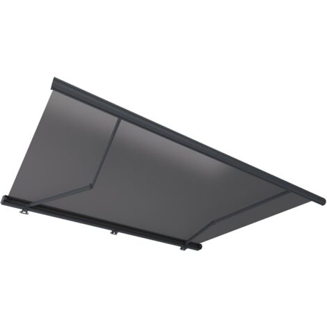 Store banne motorisé à leds avec coffre intégral 4 x 3,5 m toile acrylique anthracite - GALAXA (1/5)