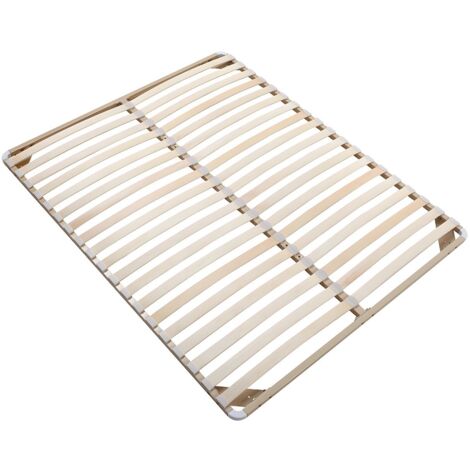 Sommier cadre à lattes 180 x 200 cm - 2x19 lattes - Sans pieds - Beige - KALISTA de YSMÉE