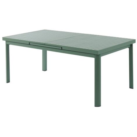 Table de jardin extensible en aluminium L.180/240cm - Vert amande - NAURU de MYLIA (1/5)