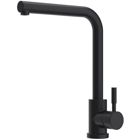 Robinet de cuisine en acier inoxydable - Noir mat - ROFILA (1/4)
