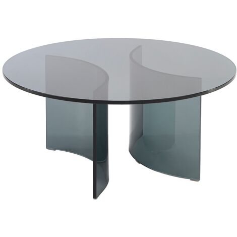 Table basse moderne en bois irrégulier avec 3 pieds en forme de boule pour salon, chambre à coucher, noir, 116,8 x 88,9 cm
