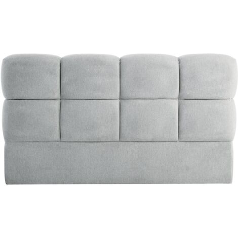 Tête de lit 160 cm - Tissu texturé - Gris clair - DAMADO de Pascal Morabito (1/5)