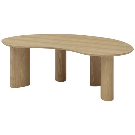 Table basse placage frêne - Naturel clair - CALYNOR (1/5)