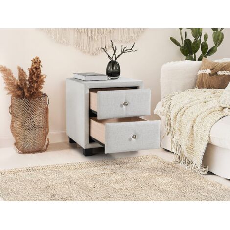 Lot De 2 Tables De Chevet SONGESAND IKEA – Blanches, Bois, Reconditionnées, 55x40x42 Cm